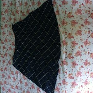 90s/00s VINTAGE GAP ALINE NAVY GREEN AND WHITE PLAID MINI SKIRT